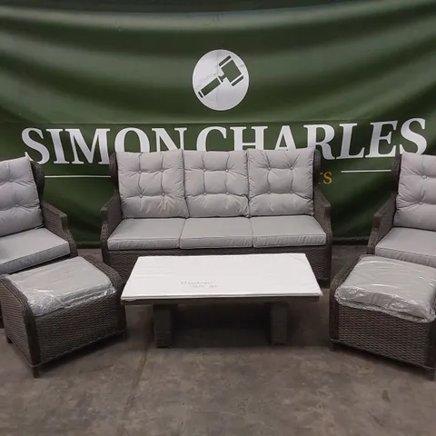 BRAND NEW MANHATTAN RECLINER SOFA SET IN GREY
