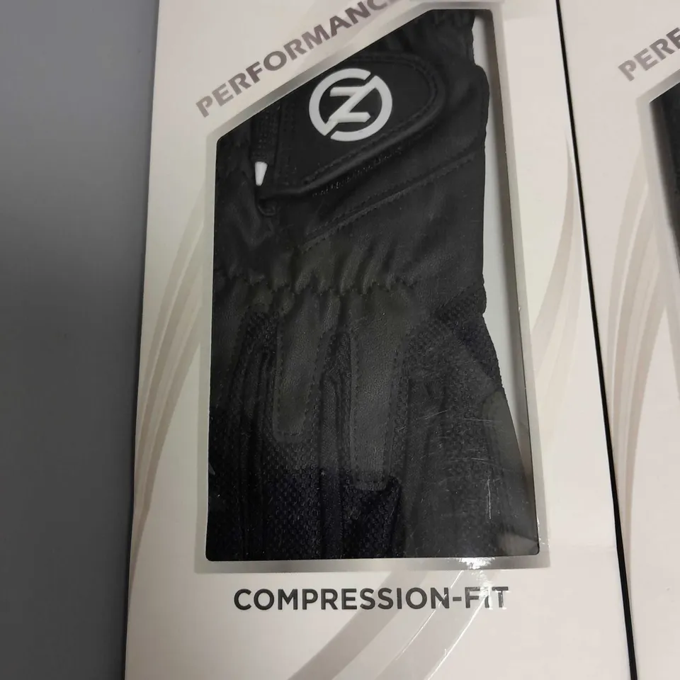 LOT OF 2 ZERO FRICTION LADIES RIGHT COMPRESSION FIT GLOVES