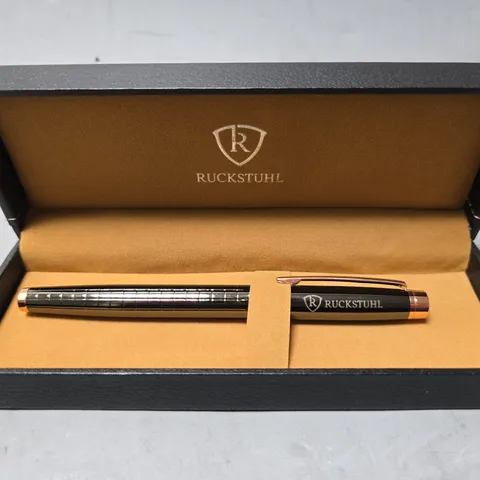 RUCKSTUHL STAINLESS STEEL LUXURY PEN IN GIFT BOX