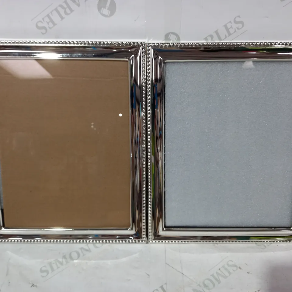 LOT OF 2 SIXTREES HUNTER SILVER PLATED PHOTO FRAMES