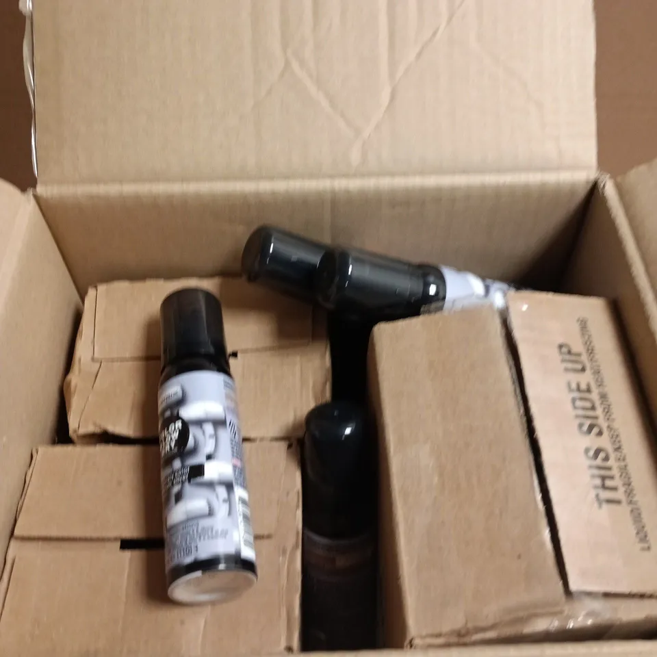 BOX OF APPROXIMATELY 40 MATRIX HAIRCARE PRODUCTS TO INCLUDE BRASS OFF PROTECTING CREAMS, TEMPORARY COLOUR SPRAYS AND VOLUME BOOSTERS