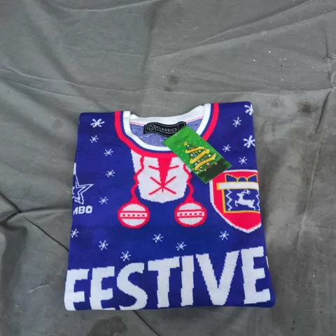 IPSWICH TOWN FESTIVE JUMPER UK L