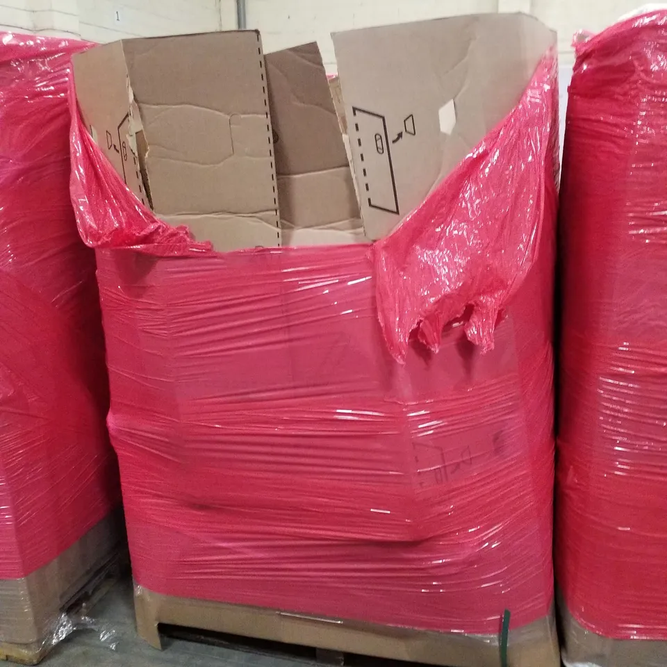 PALLET OF ASSORTED PRODUCTS INCLUDING TRUNKI KIDS SUITCASE, ELECTRIC FRYER, MODEL Y SIDE DOOR STORAGE BOX, TRUNKI CAR BOOSTER/BACKPACK