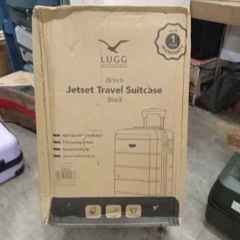 Boxed lugg - 28 inch jetset travel suitcase black
