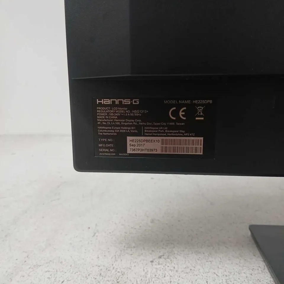 HANNS.G LCD MONITOR – HE225DPB (HANNSPREE) BLACK