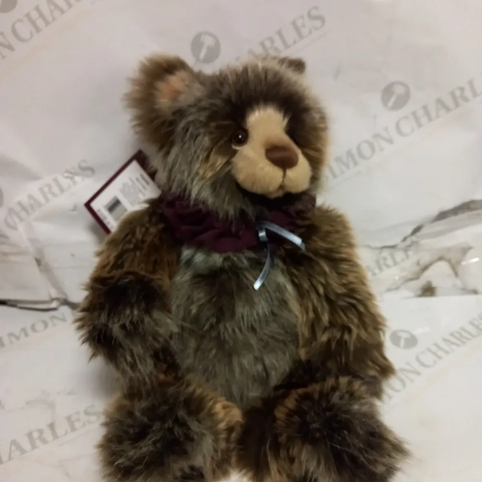 PONCHO BY CHARLIE BEARS - PLUSH JOINTED TEDDY BEAR 