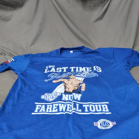 WWE JOHN CENA FAREWELL TOUR BLUE T SHIRT SIZE XXL