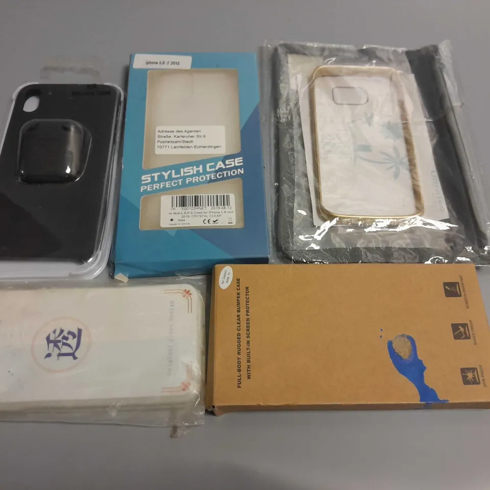 LOT OF 5 ASSORTED PHONE CASES