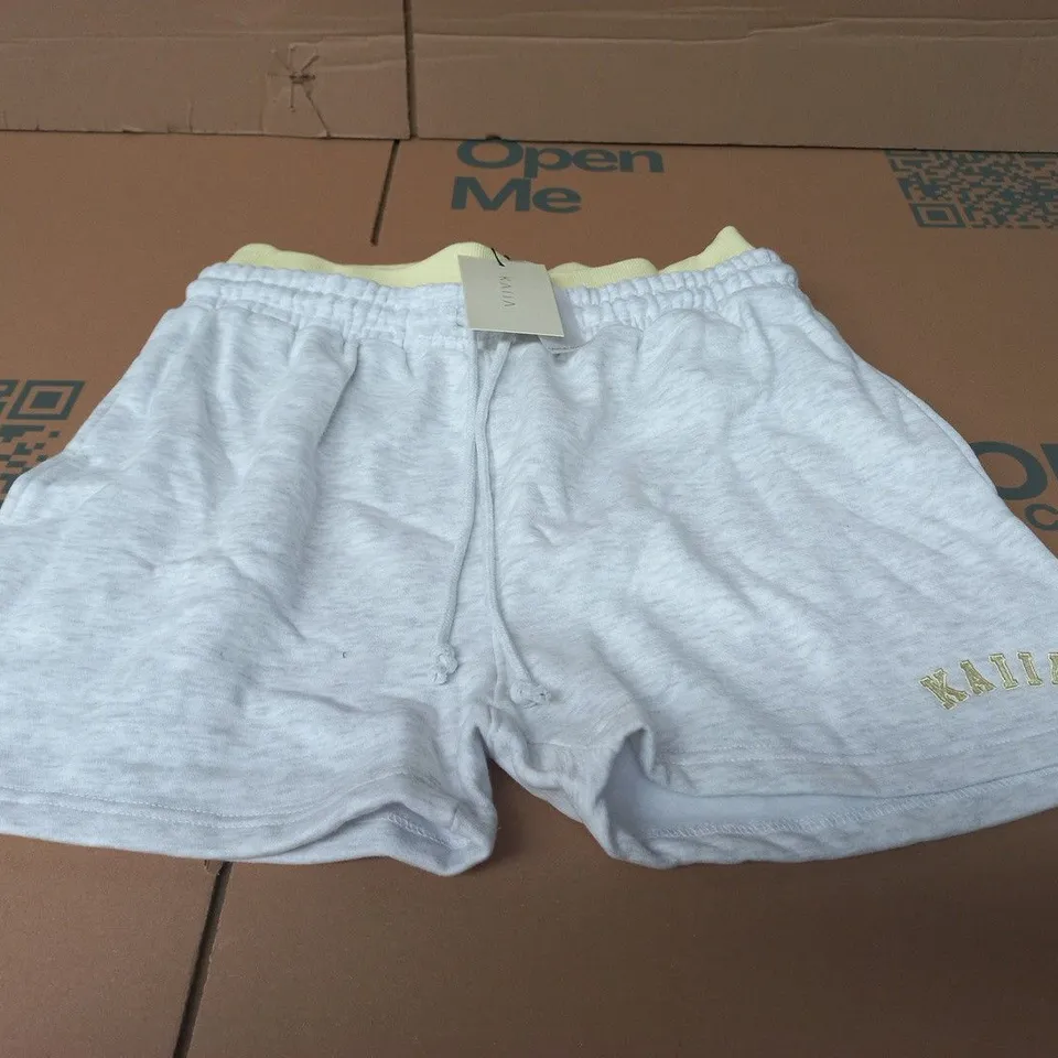 KAIIA GREY WOMEN'S DRAWSTRING SHORTS – UK 14