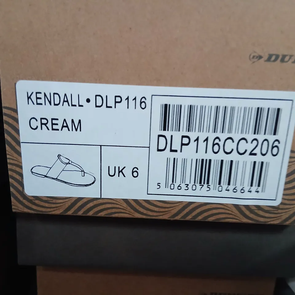 DUNLOP KENDALL DLP116 CREAM SANDALS – UK 6