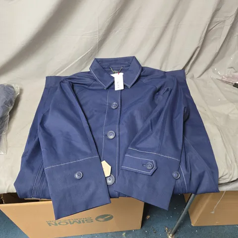 BEN DE LISI BLUE TRENCH COAT – WOMEN'S OUTERWEAR UK SIZE 8