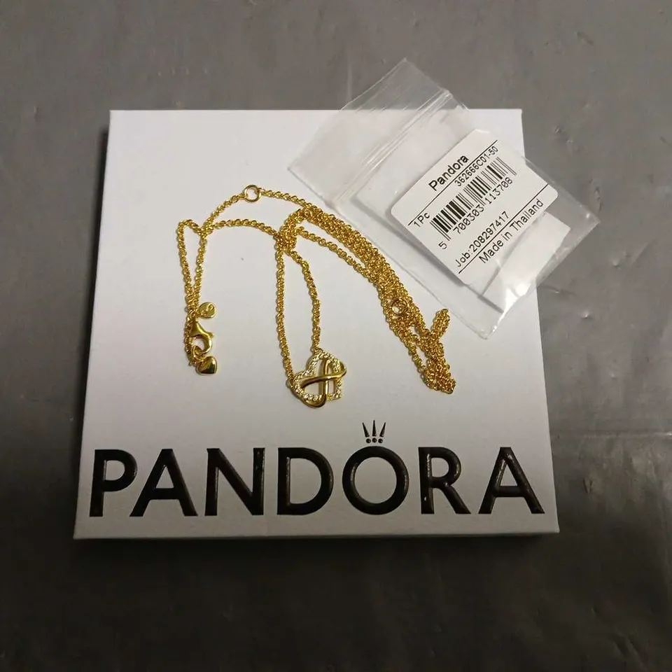 PANDORA INFINITY HEART NECKLACE