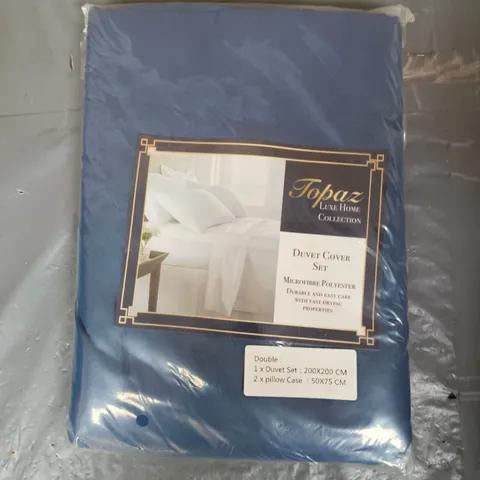 APPROXIMATELY 10 TOPAZ LUXE HOME COLLECTION DUVET COVER SETS - DOUBLE