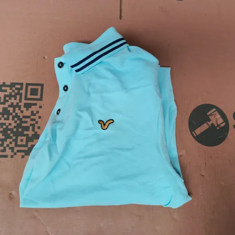 VOI JEANS SHORT SLEEVE POLO TOP IN LIGHT BLUE SIZE XL