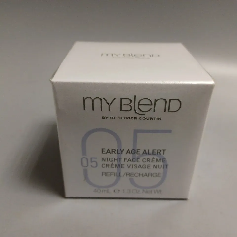 BOXED AND SEALED MYBLEND EARLY AGE ALERT 05 NIGHT FACE CREAM (40ml)