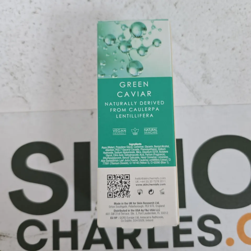 SKINCHEMISTS LONDON GREEN CAVIAR FACIAL SERUM – YOUTH SERIES, 30ML