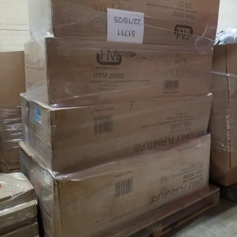 PALLET CONTAINING 4 ASSORTED INCOMPLETE SOFA PARTS