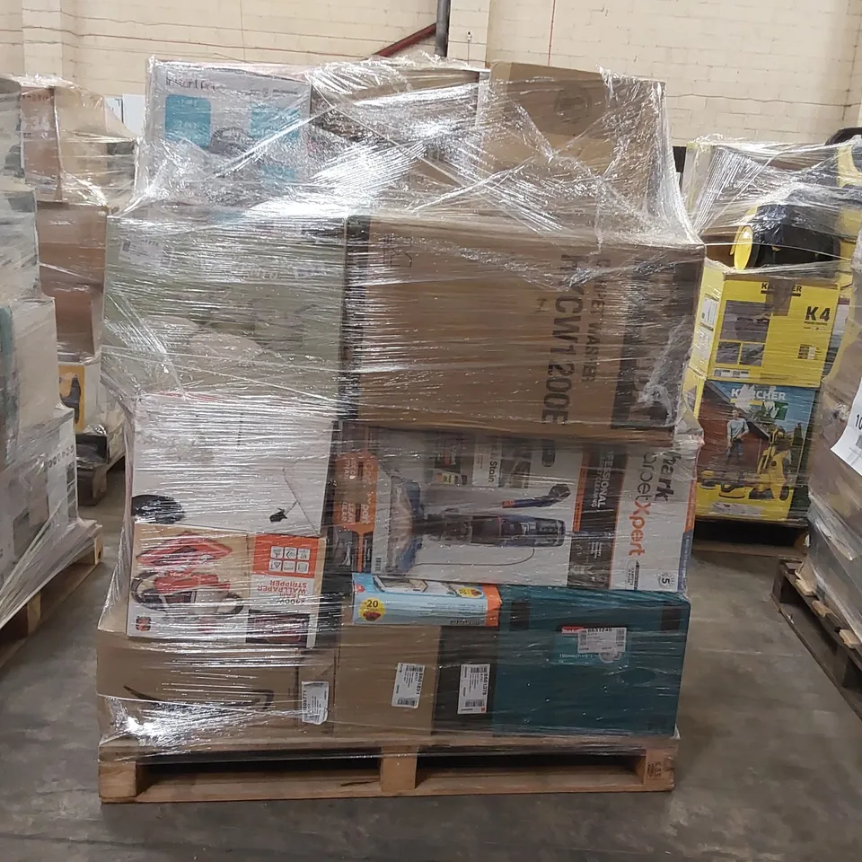 PALLET OF APPROXIMATELY 39 UNPROCESSED RAW RETURN HOUSEHOLD AND ELECTRICAL GOODS TO INCLUDE;