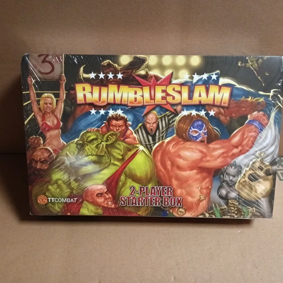 SEALED RUMBLESLAM: THE GAME OF FANTASY WRESTLING – 2-PLAYER STARTER BOX (TTCOMBAT)