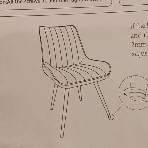 BOXED DINING CHAIRS (SET OF 4) - DARK GREY (1 BOX)