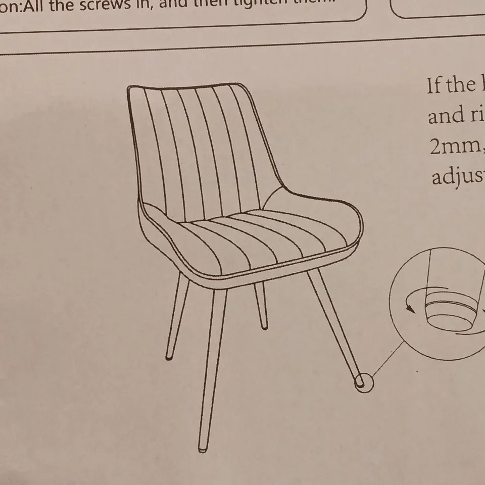 BOXED DINING CHAIRS (SET OF 4) - DARK GREY (1 BOX)