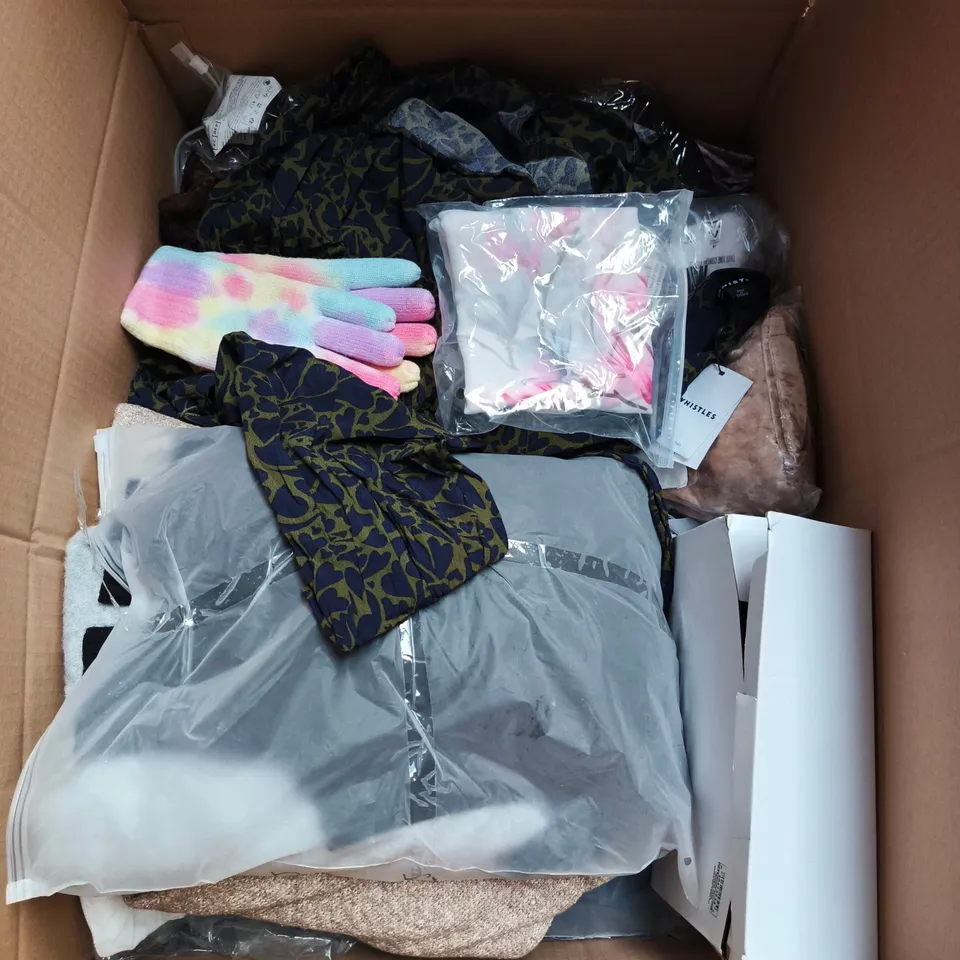 APPROXIMATELY 20 ASSORTED CLOTHING AND FASHION PRODUCTS IN VARIOUS STYLES AND SIZES - COLLECTION ONLY