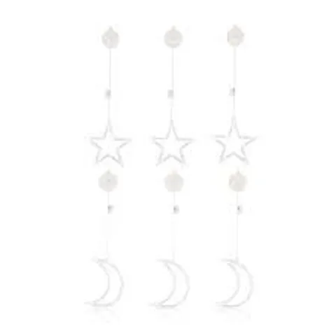 HOME REFLECTIONS SET OF SIX WINDOW LIGHT DOTS