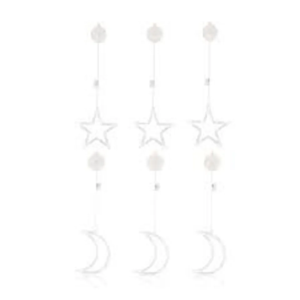 HOME REFLECTIONS SET OF SIX WINDOW LIGHT DOTS