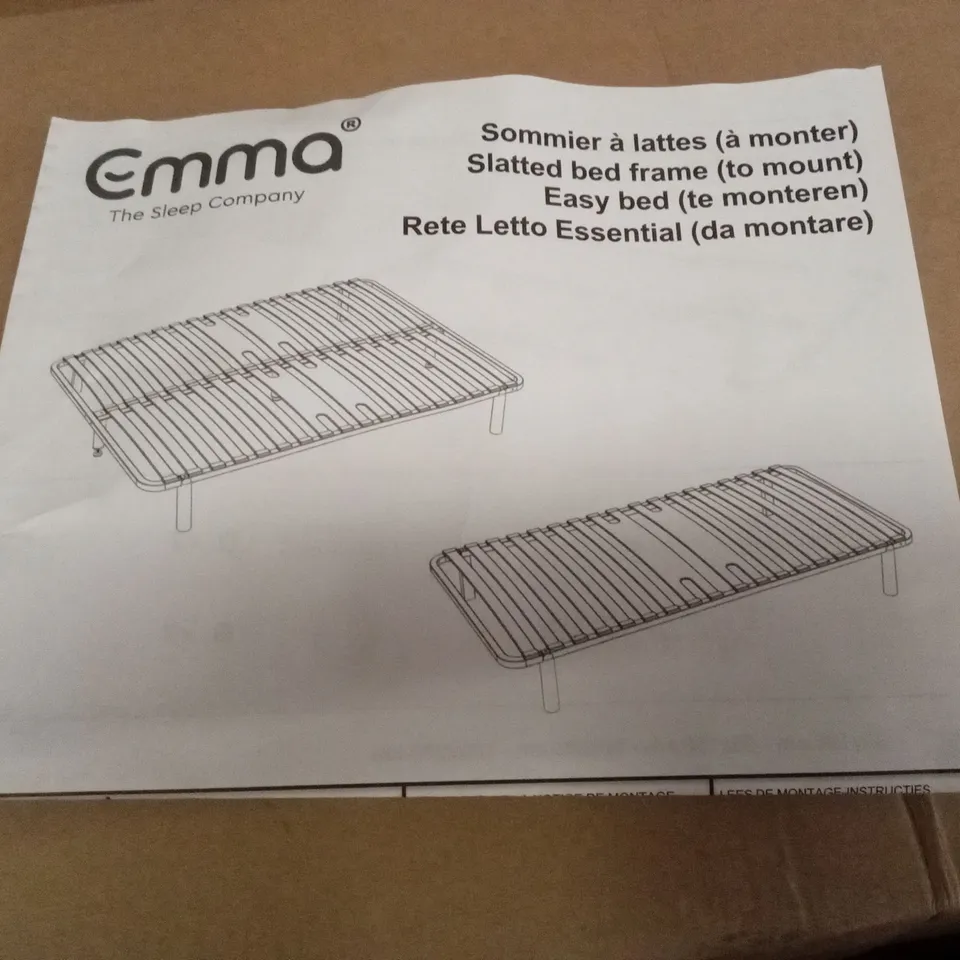 BRAND NEW BOXED EMMA SLATTED FRAME - 135 x 190 DOUBLE (1 BOX)