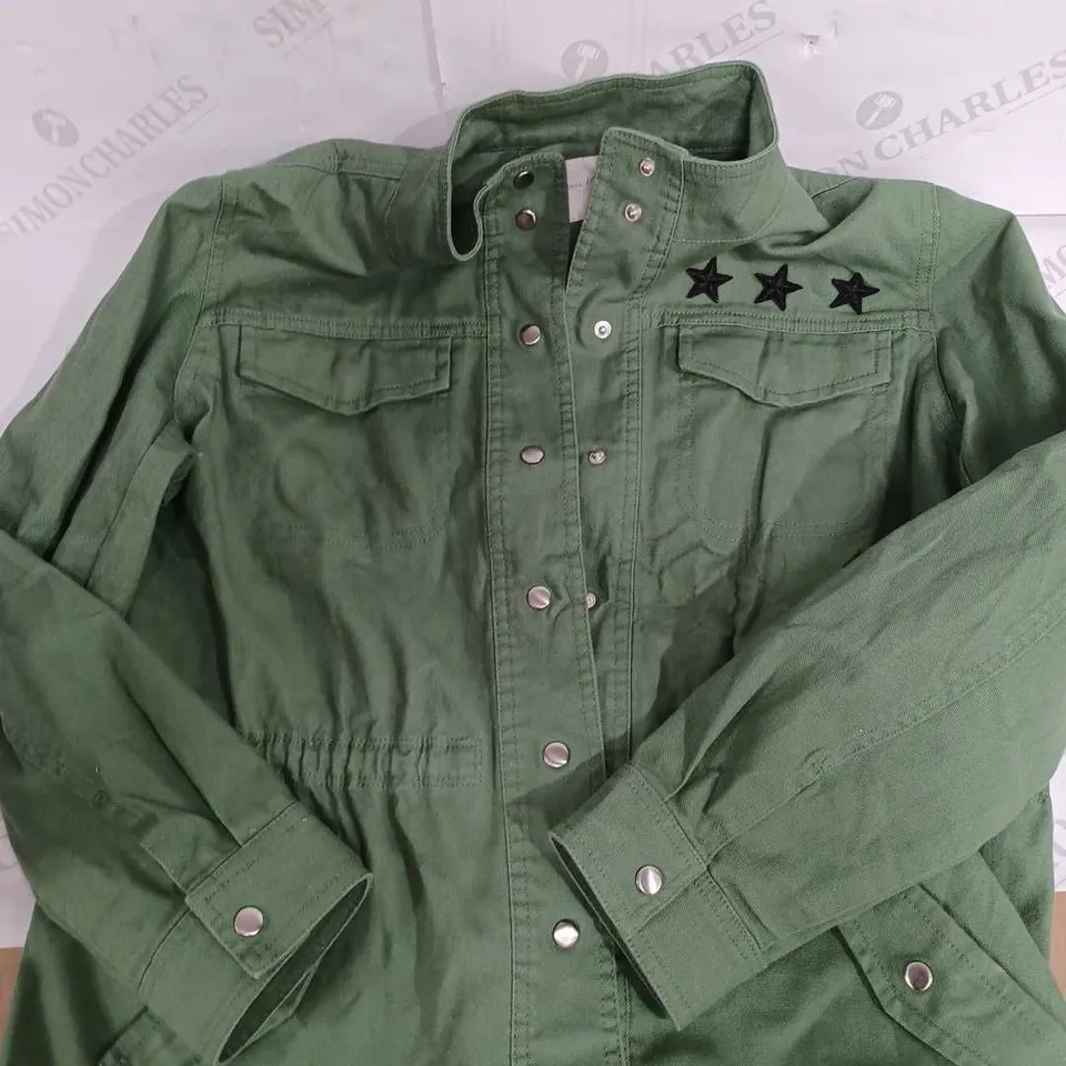 DANNII MINOGUE STAR PATCH UTILITY JACKET PETITE