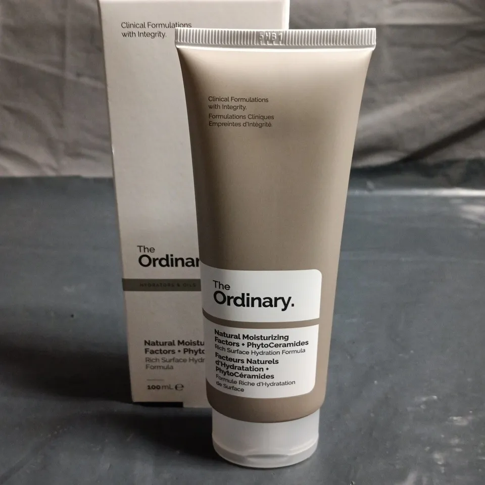THE ORDINARY NATURAL MOISTURIZING FACTORS + PHYTOCERAMIDES FACIAL MOISTURIZER 100 ML