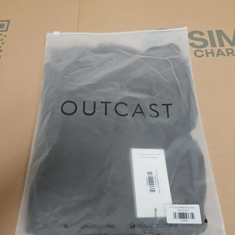 OUTCAST AVALINE MINI DRESS BLACK – WOMEN'S, UK M (OC6931-BLACK-M)