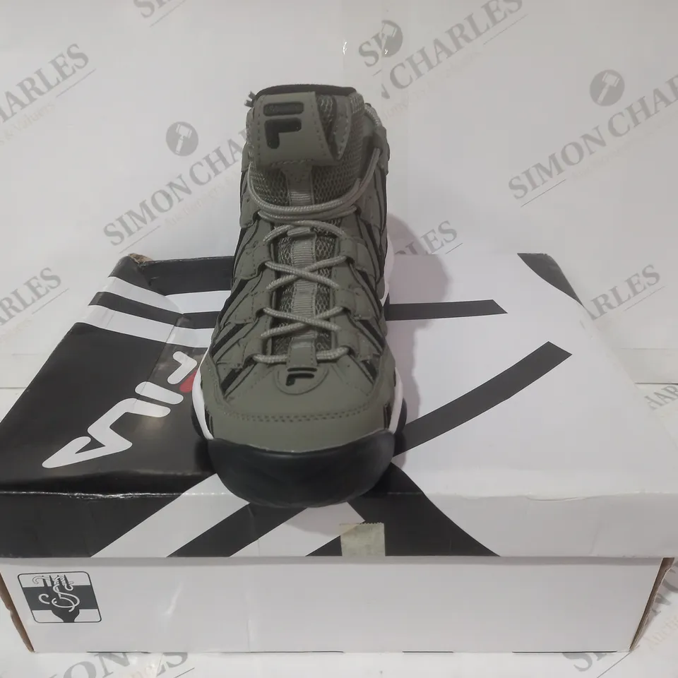 BOXED PAIR OF FILA SHOES IN SAGE UK SIZE 5.5