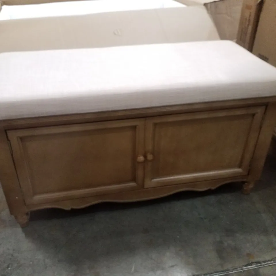 BOXED ROSALIE OAK BENCH 90×40×49.5CM