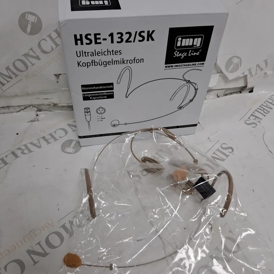 MONACOR HSE-132/SK ULTRA-LIGHT HEADBAND MICROPHONE