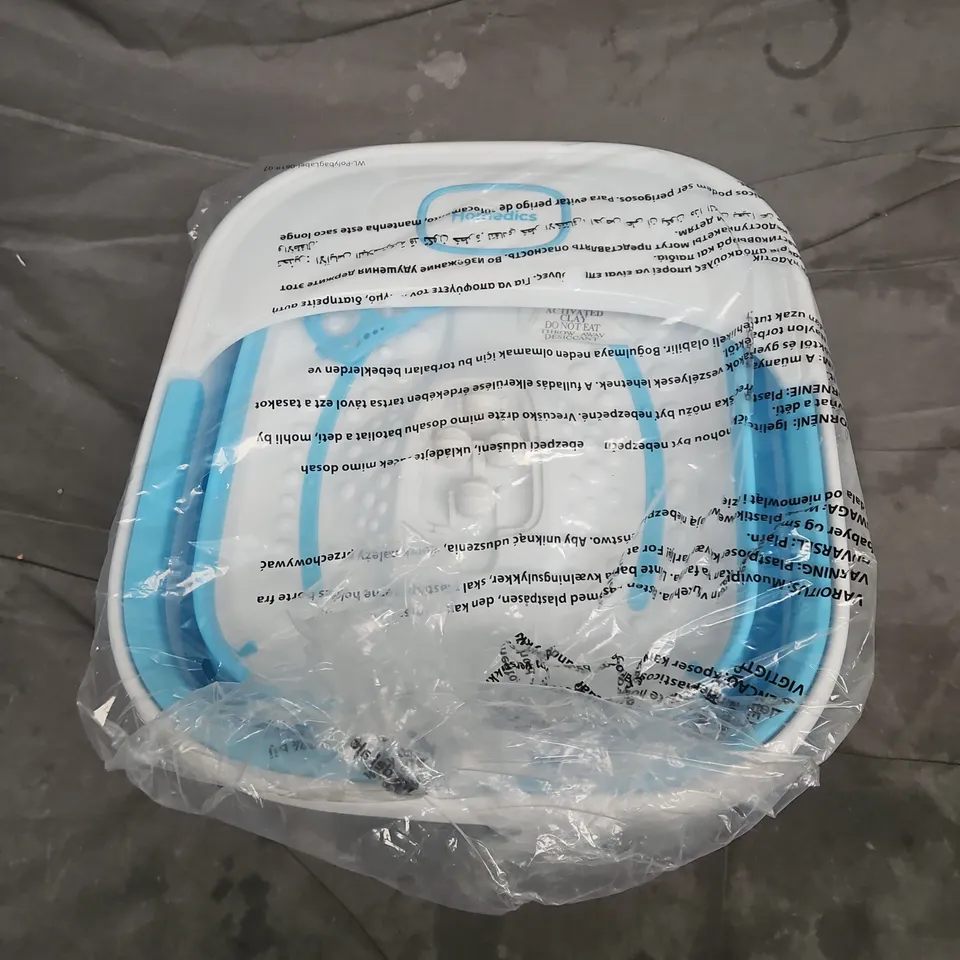 BOXED HOMEDICS SMART SPACE COLLAPSIBLE FOOT SPA