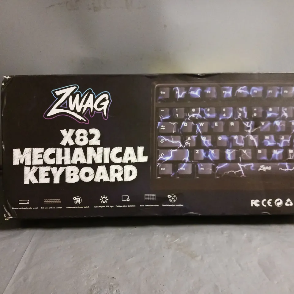 BOXED ZWAG X82 MECHANICAL KEYBOARD