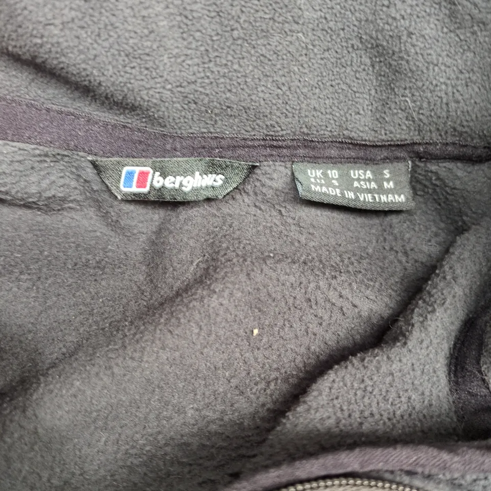 BERGHAUS FLEECE PULLOVER – UK 10 (WOMEN'S) – POLARTEC FLEECE