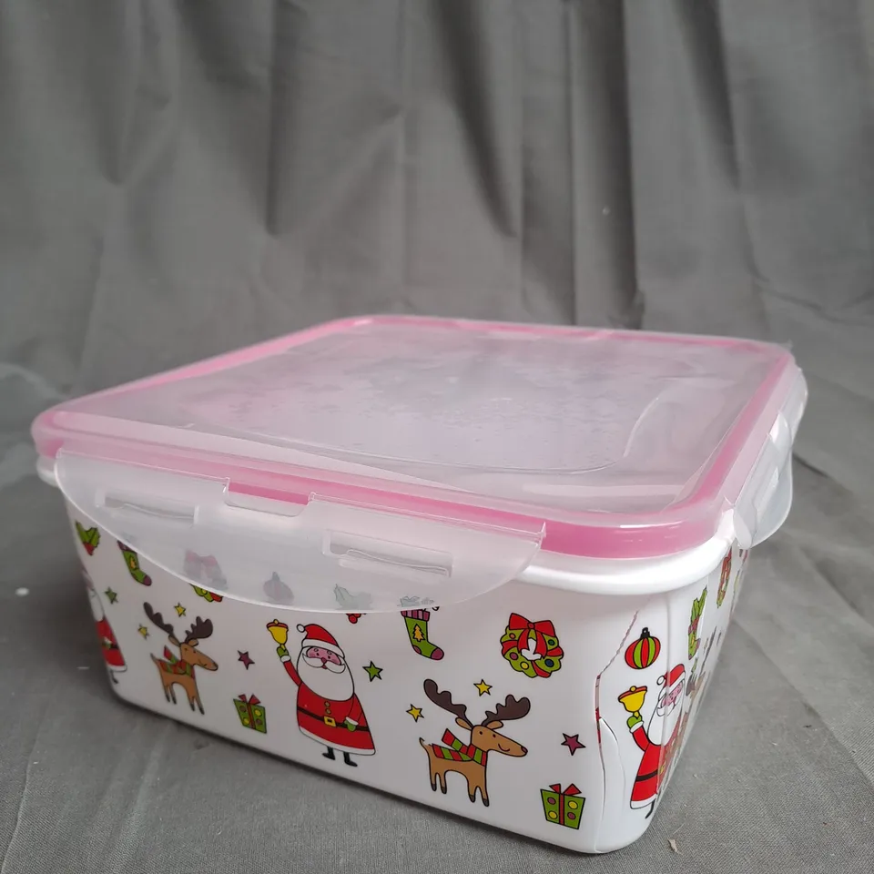 COOK'S ESSENTIALS SET OF 5 CHRISTMAS FOOD STORAGE BOXES