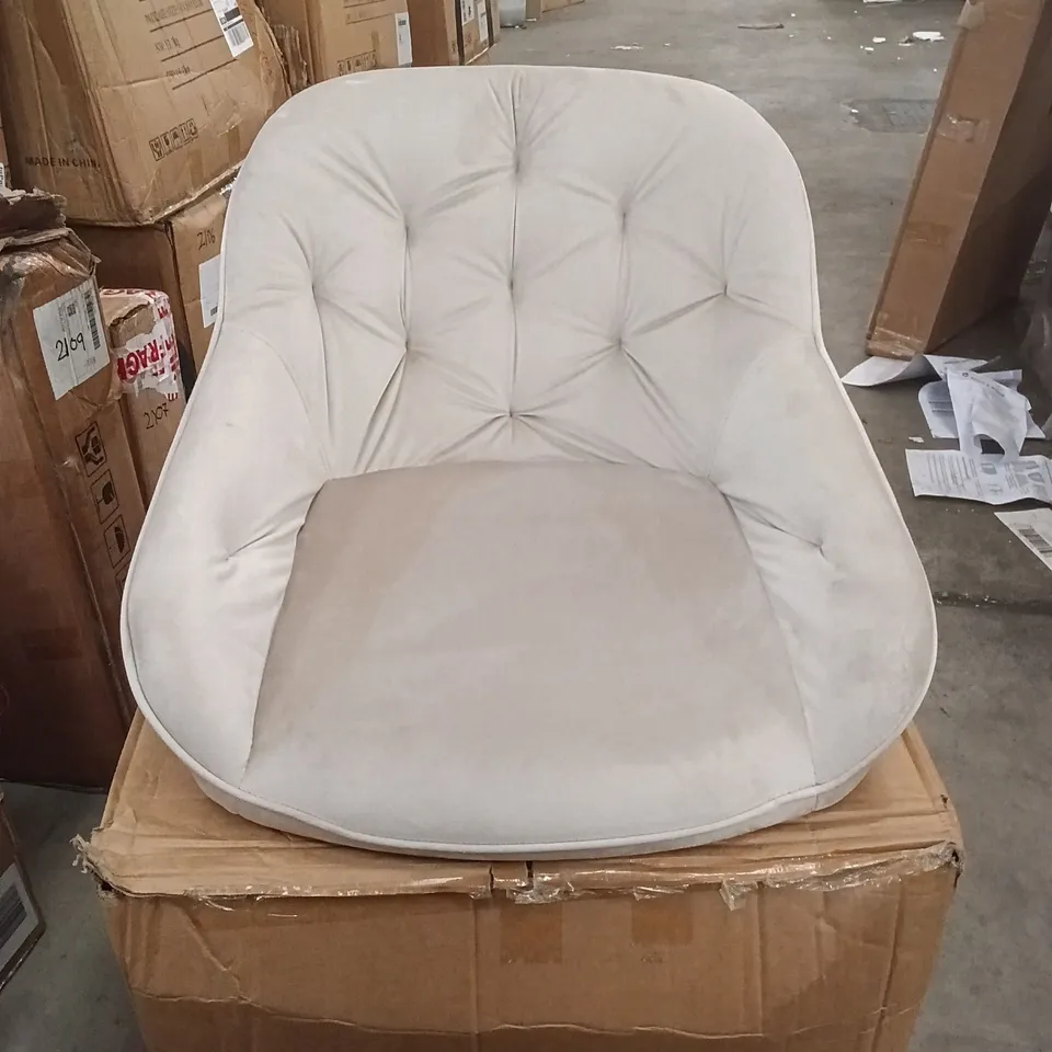 BOXED SET OF 2 VELVET CHAIRS