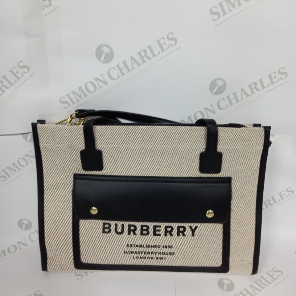 BOXED BURBERRY HANDBAG