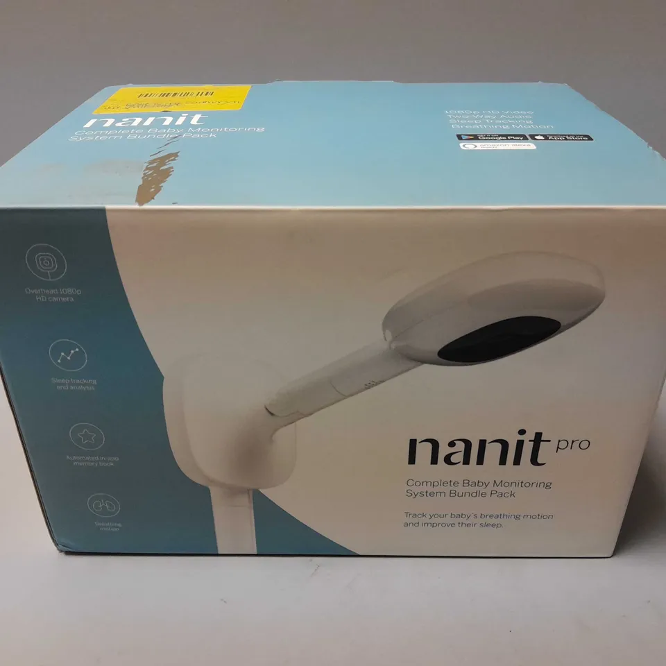 BOXED NANIT PRO COMPLETE BABY MONITORING SYSTEM BUNDLE PACK