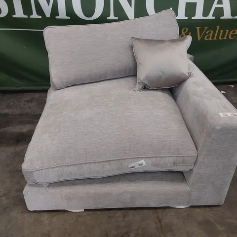 GREY PLUSH FABRIC CORNER SECTION