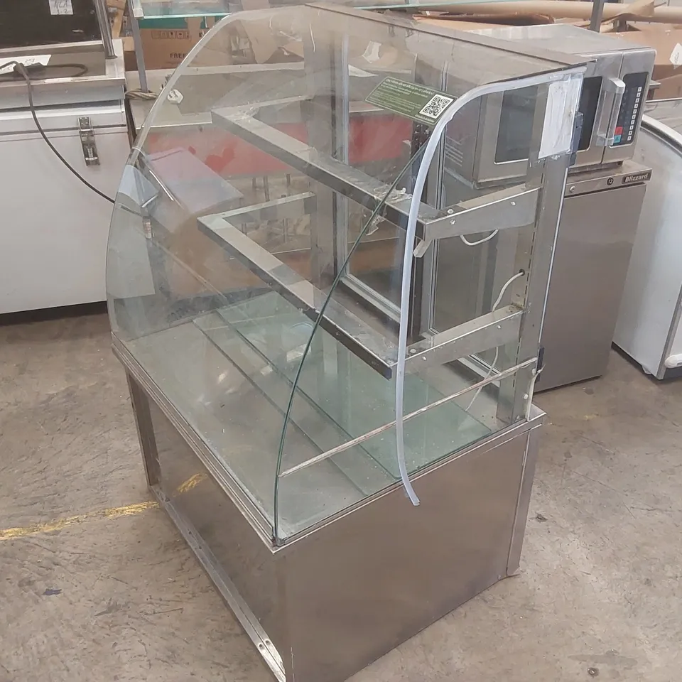 VISCOUNT AB1AMDC0900GB  CHILLED STAINLESS STEEL AND GLASS DISPLAY CABINET