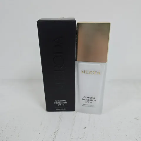 BOXED MERODA CHANGING FOUNDATION SPF 15 (30ML)
