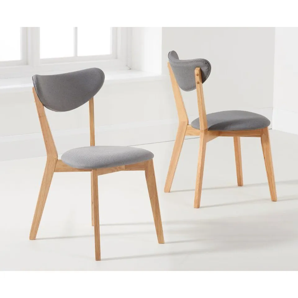 NICOLE UPHOLSTERED DINING CHAIR - GREY