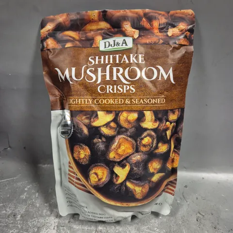 8 X SEALED DJ&A SHITAKE MUSHROOM CRISPS