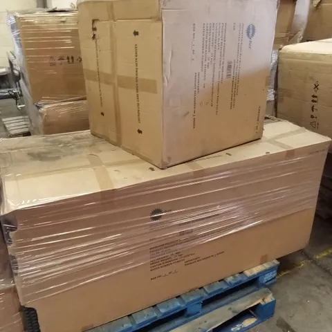 PALLET OF ASSORTED INCOMPLETE RATTAN OUTDOOR FURNITURE SETS, PARTS ONLY