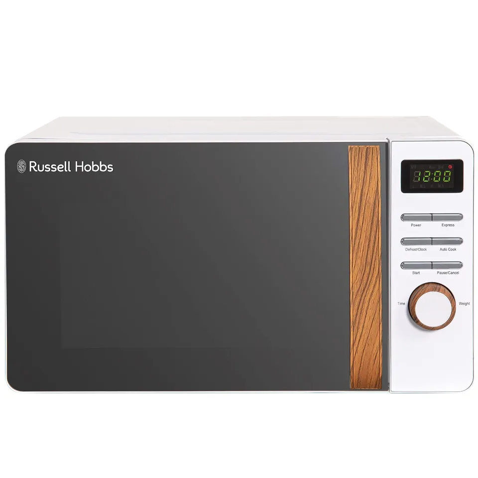 BOXED RUSSELL HOBBS RHMD714 SCANDI WHITE DIGITAL MICROWAVE RRP £114