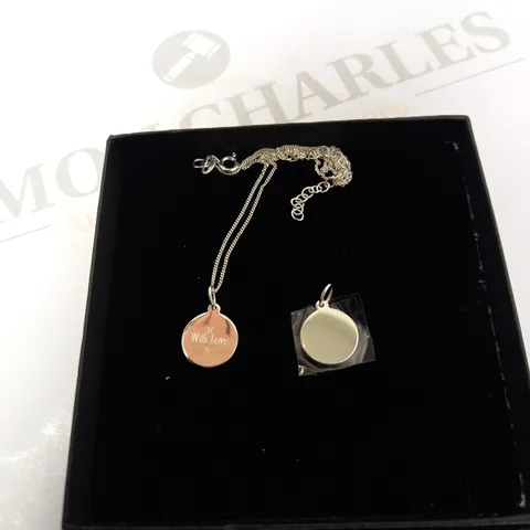 BEGINNINGS STERLING SILVER PERSONALISED PENDANT 